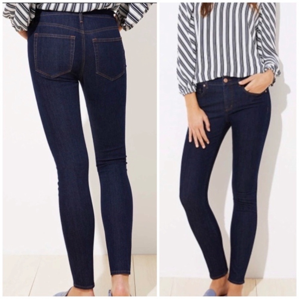 🚫SOLD!👖I•LOFT•I Modern Skinny Jeans 28x28👖 - Picture 1 of 8